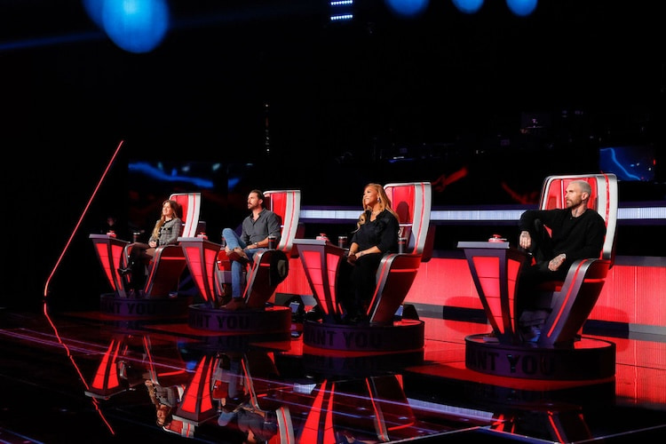 Adam Levine, Riley Green, Kelly Clarkson, and Queen Latifah on 'The Voice' 2026