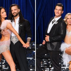 Mark Ballas and Maura Higgins, and Tyler Cameron and Sharna Burgess for 'Dancing With the Stars'