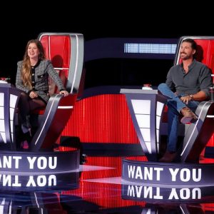 Kelly Clarkson and Riley Green on 'The Voice' 2026